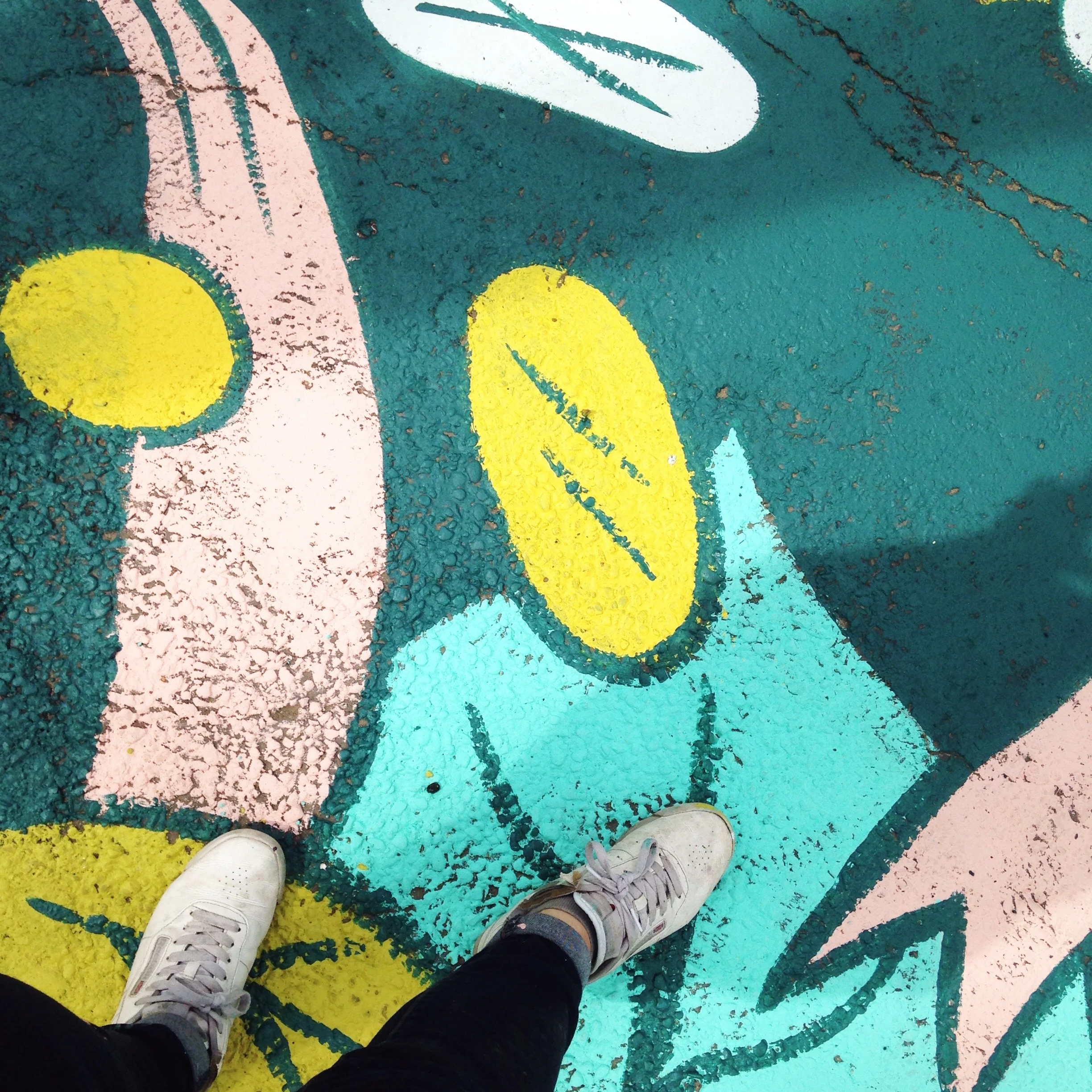 Road Mural (detail) EDMONTON, AB</p>