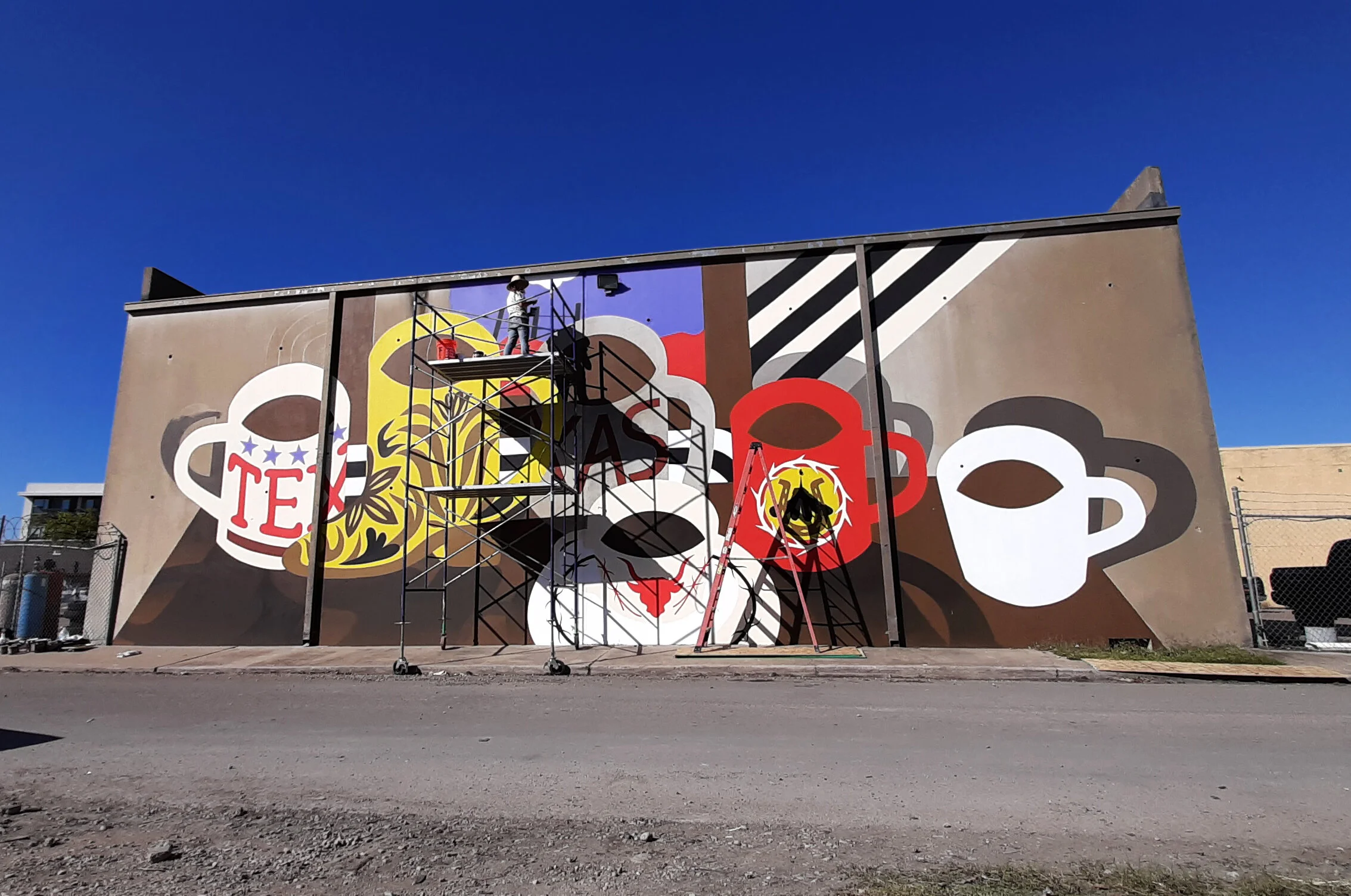COWBOY COFFEE <p> Wild West Mural Fest // DALLAS, TX </P>