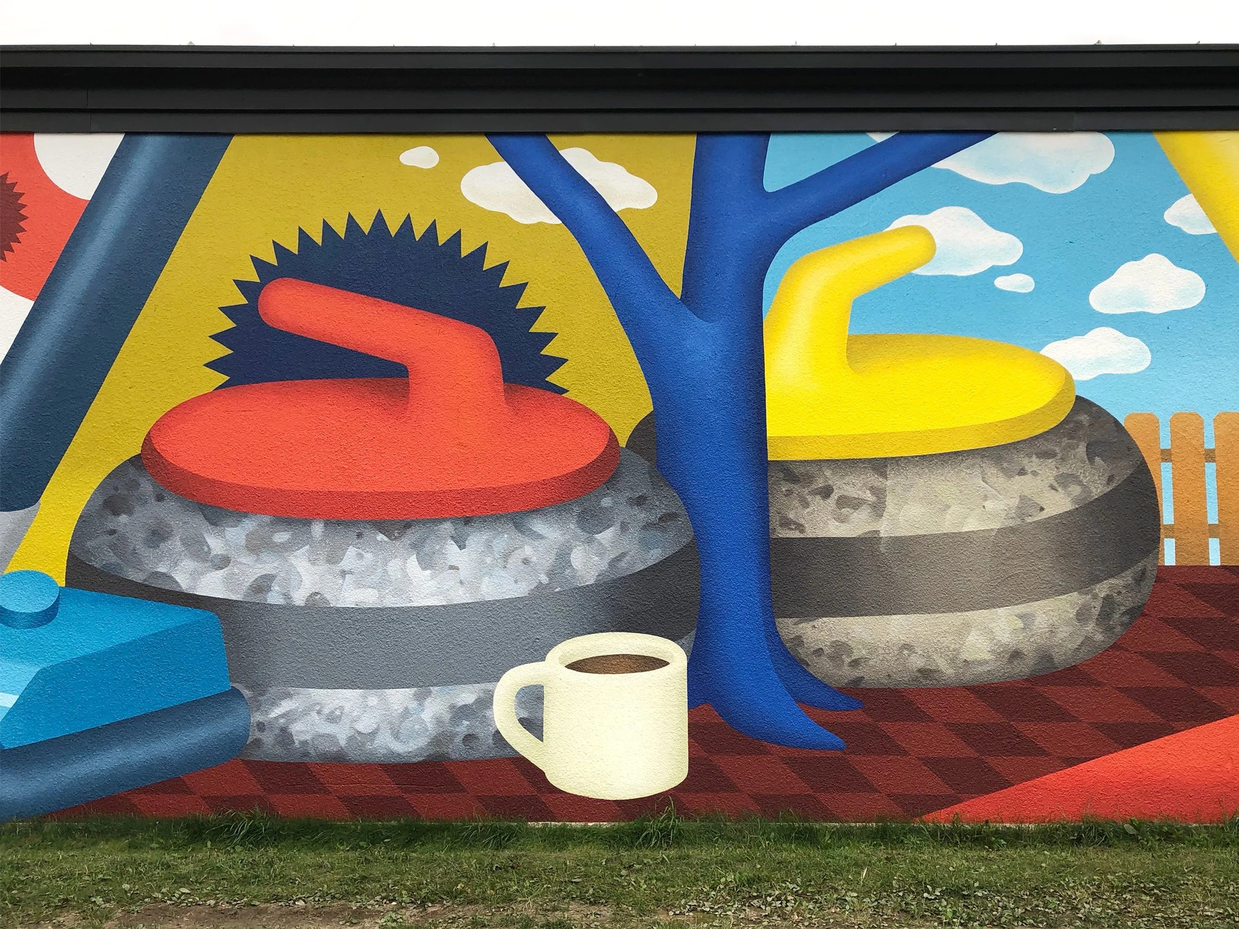 LET'S CURL! (Detail)<p> Jasper Place Curling Club // EDMONTON, AB