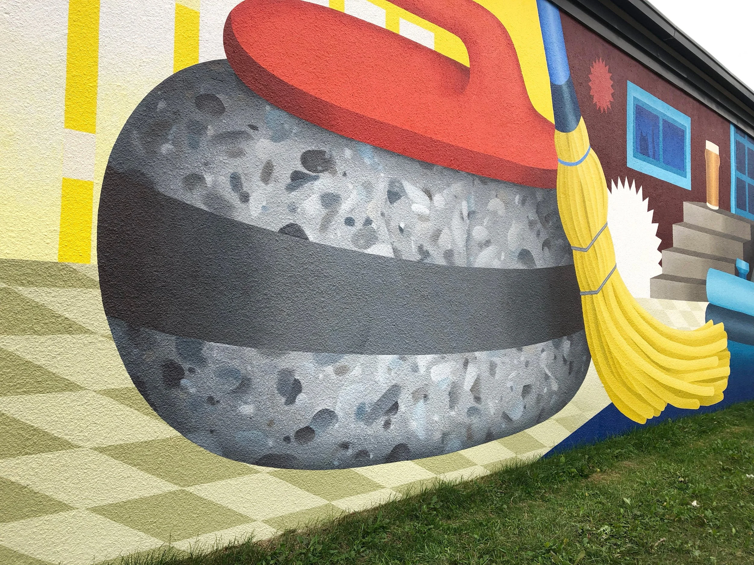 LET'S CURL! (Detail)<p> Jasper Place Curling Club // EDMONTON, AB