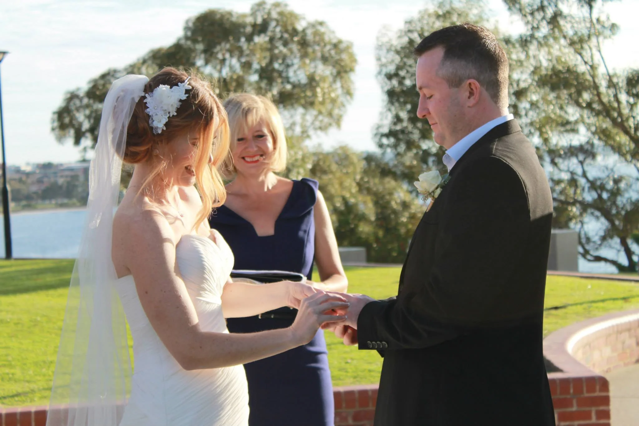 Lauren and Clay's Bluewater Grill Applecross wedding