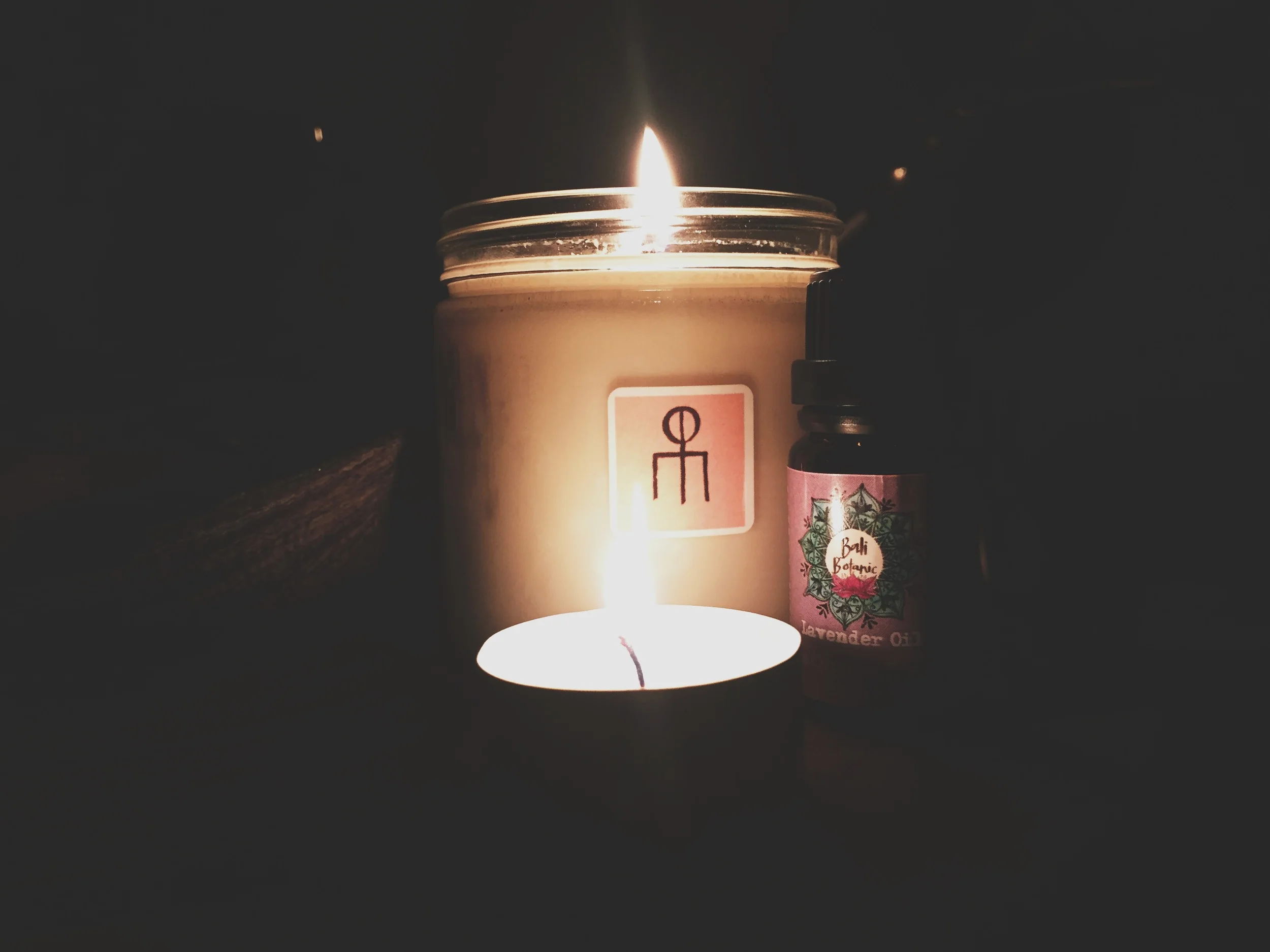 candle by morphologically // lavender oil by bali botanics