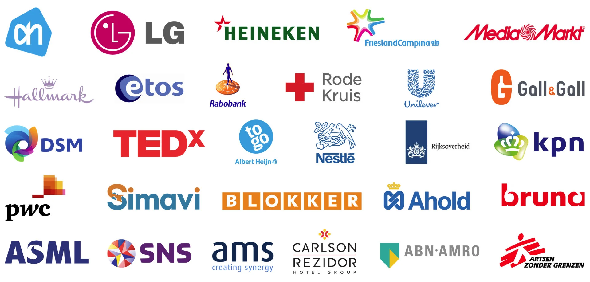 We hebben duizenden particulieren getraind en velen uit het bedrijfsleven.