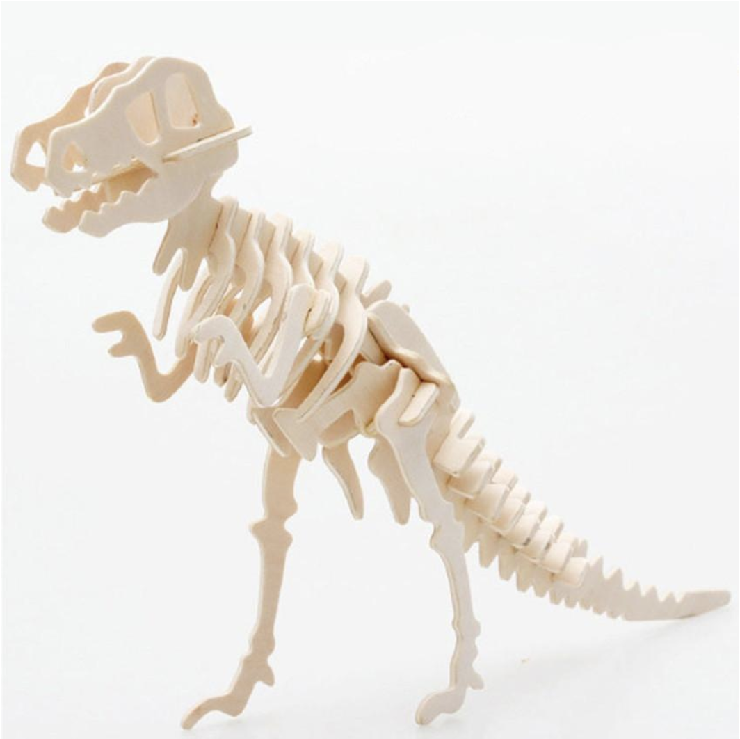 3D wooden t-rex puzzle