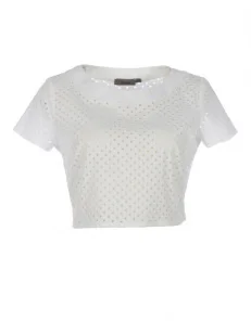   Κοντό τρυπητό μπλουζάκι  39,90€   