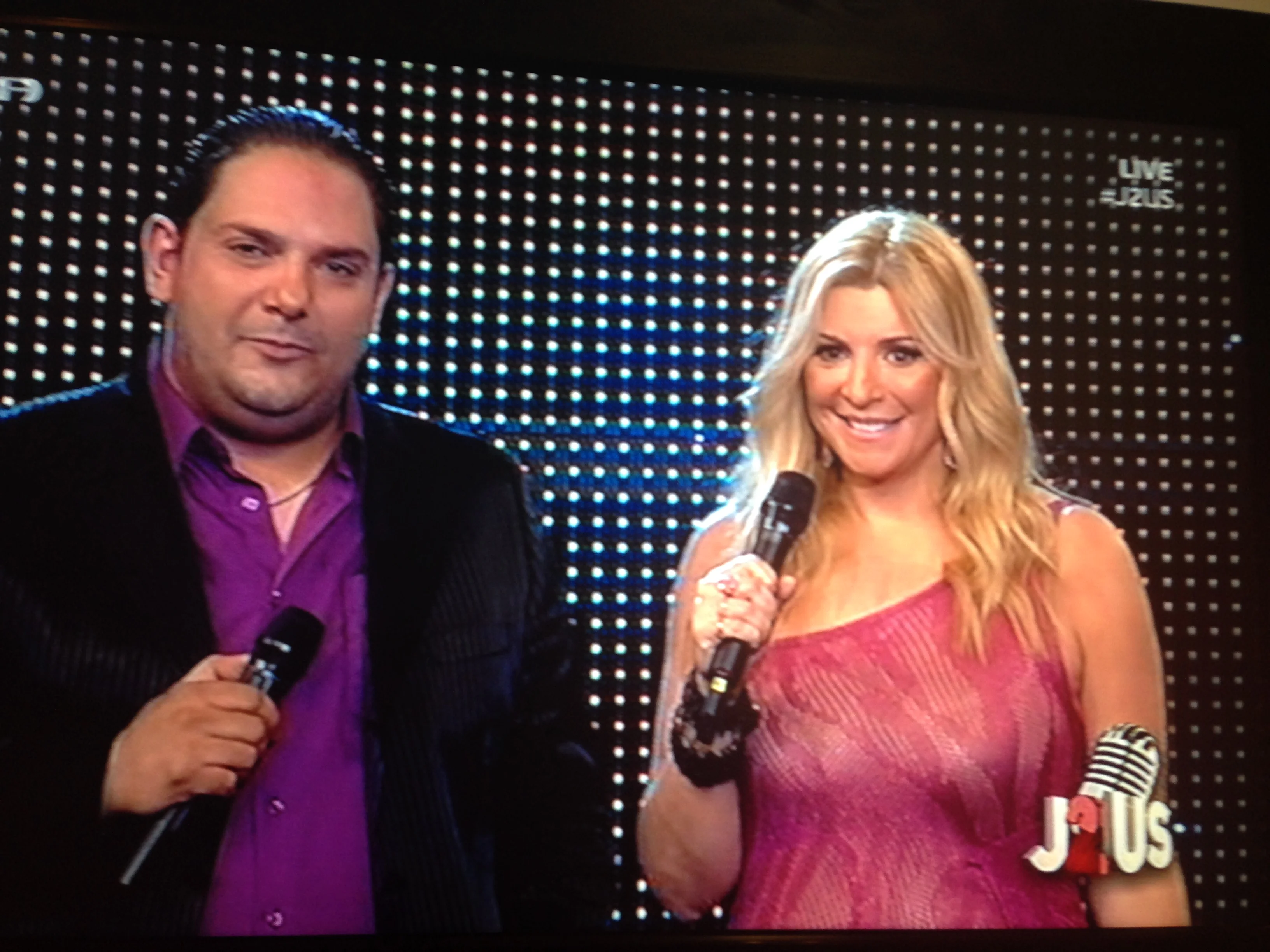 Christina Politi in Nassos Ntotsikas dress @ J2US!
