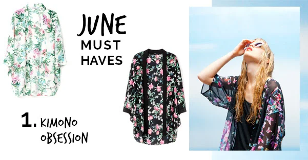 BERSHKA - June Must-haves: Kimono Obsession!