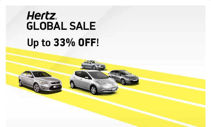Rent your car now and enjoy up to 33% off!