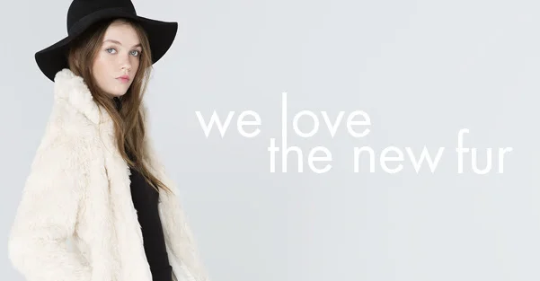 We love the new fur!  BERSHKA