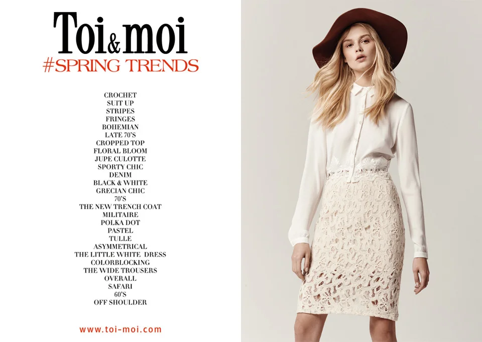 Όλες οι νέες τάσεις της άνοιξης στην νέα συλλογή Toi&moi