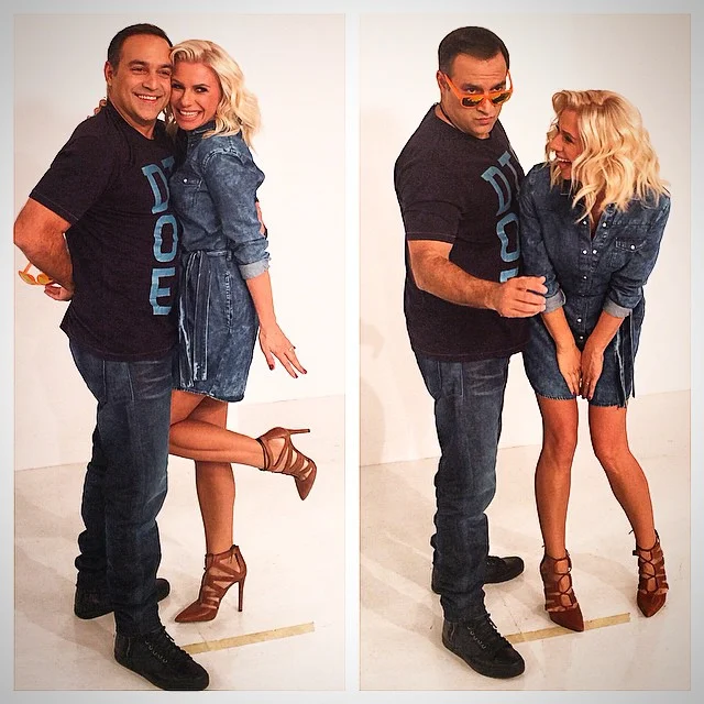 Το απόλυτο denim look από την Κατερίνα Καραβάτου 