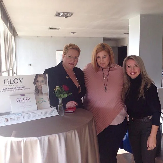 Today at formal @glov.official #presentation with @maria_a_chatzina Marketing Manager at #Dermamed & my beloved partner @thekmprojects!! 