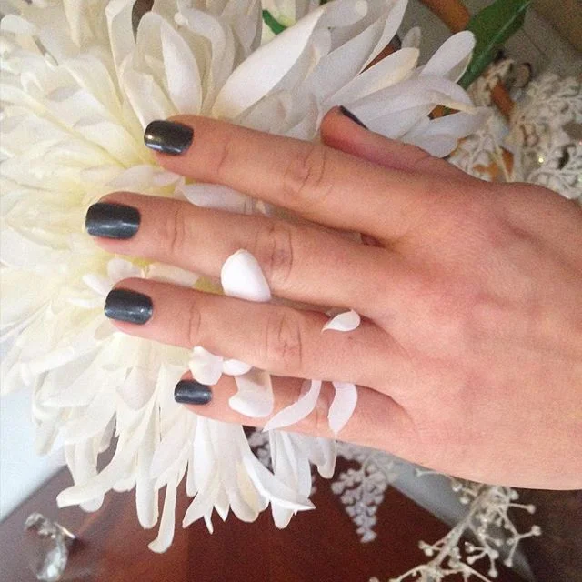 #Sparking #blue/black #manicure at @beautyworksglyfada! 💅🏻Loved it thank you #beautyworksglyfada!❤️ 
