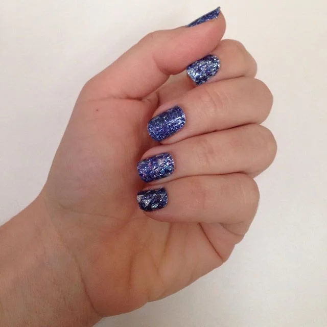 In #blue #sparkling #mood #today! #greece#colors#nails#mynails#bluenails#look#lookoftheday#instanails#bluenails#nailart#nailpatch#sephora#style#streetstyle#blogger#vickysstylecom#fashion#instastyle