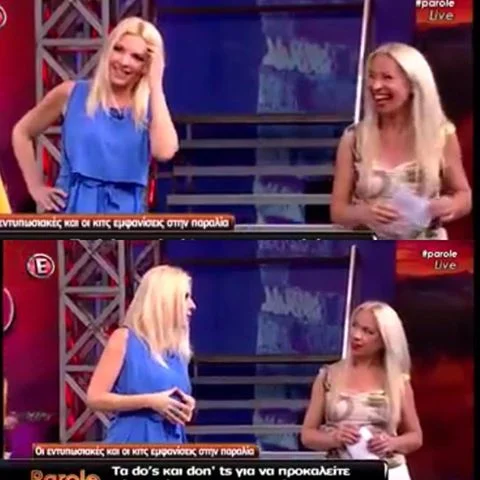 Had such a #great time & hospitality at #Parole #tv #show @ #EpsilonTv! Thanks a lot!💕💕💕 Discussing the #Do & #Don'ts of #beach #looks for this #summer.. Check my #YouTube #channel.. #VickyStouki