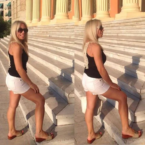 #Black&#white #lace #back #top! #summer#look#shorts#streetstyle#potd#styleblogger#blogger#vickysstylecom#
