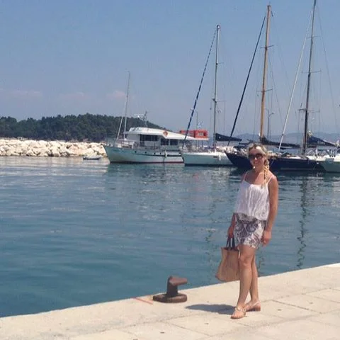 #Prints & #lace by the old #fortress!  #Corfu#OldFortress#Greece#greekislands#love#blue#lifestyle#style#fashion#blogger#vickysstylecom