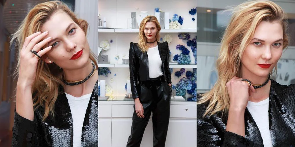 Η KARLIE KLOSS στο SHOWROOM της SWAROVSKI κατά τη διάρκεια της Εβδομάδας Μόδας στο Παρίσι 