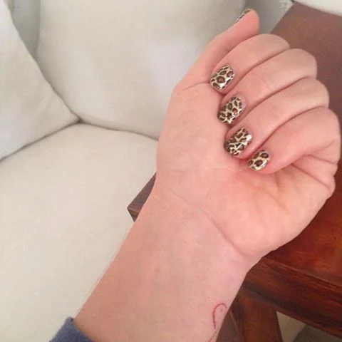 #Gold #leopard #nails! #nailstagram#nailsart#mynails #nailpatch#style#blogger#vickysstylecom#