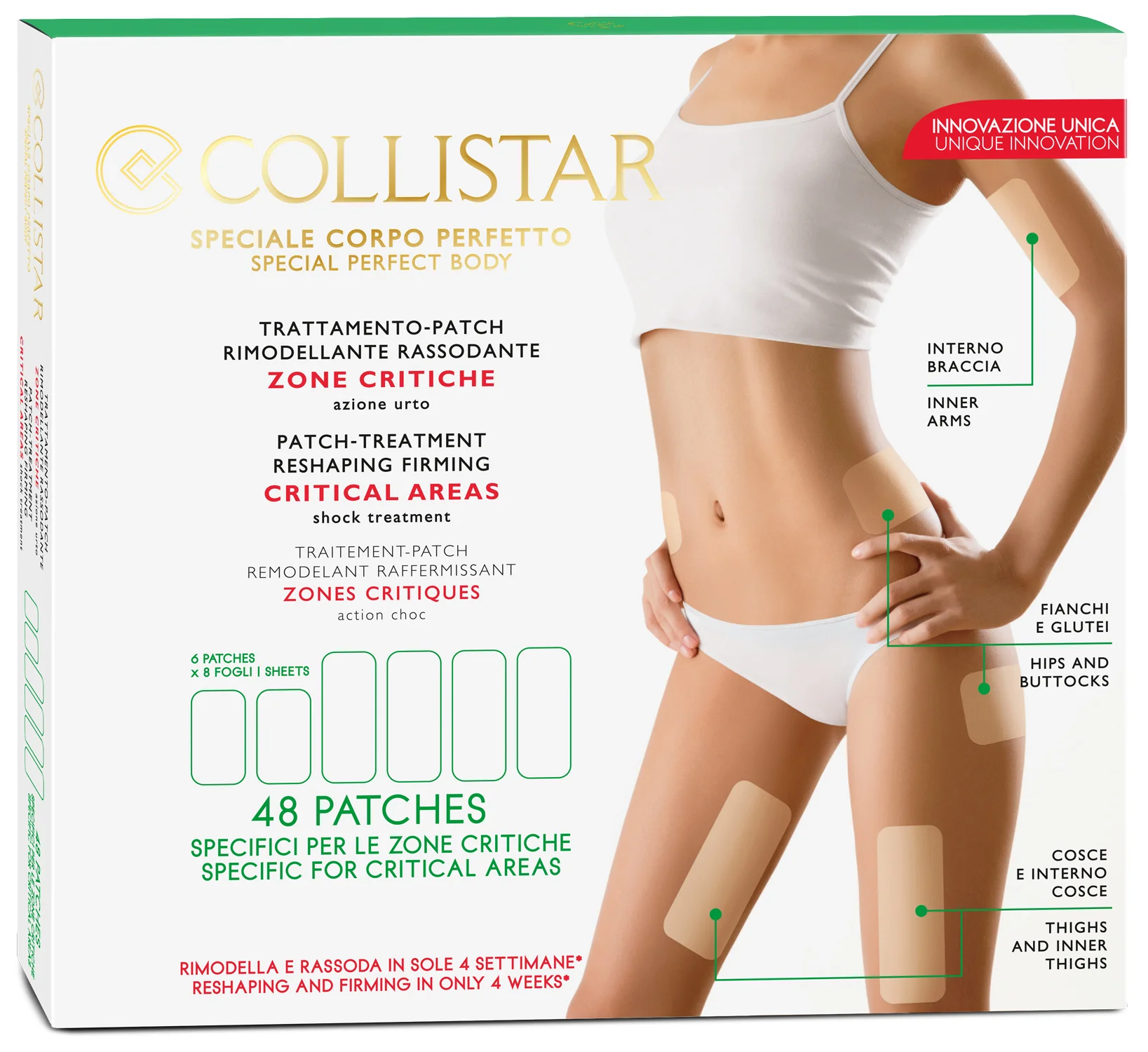 Τα «έξυπνα» επιθέματα Collistar Patch Treatment Reshaping Firming Critical Areas