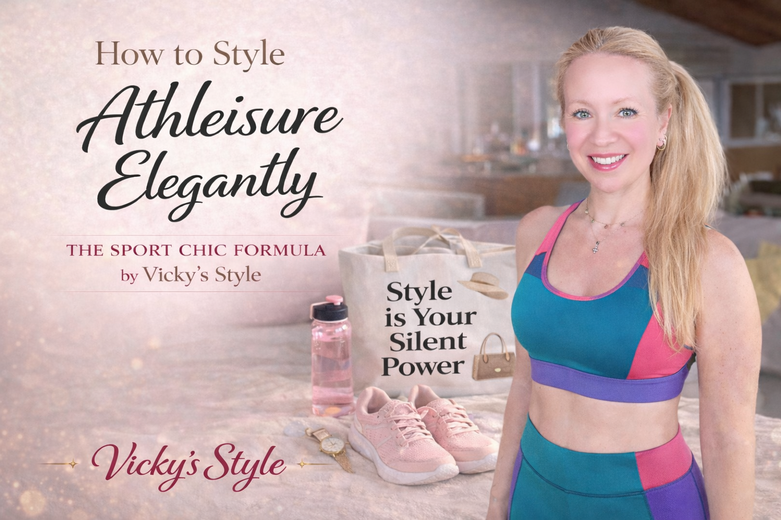 Discover how to style athleisure elegantly with sport chic outfit ideas, elevated accessories and Vicky’s Sport Collection essentials.