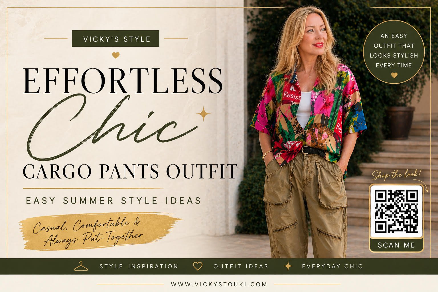 Effortless Chic Outfit: How to Style Cargo Pants for a Put-Together Look ✨