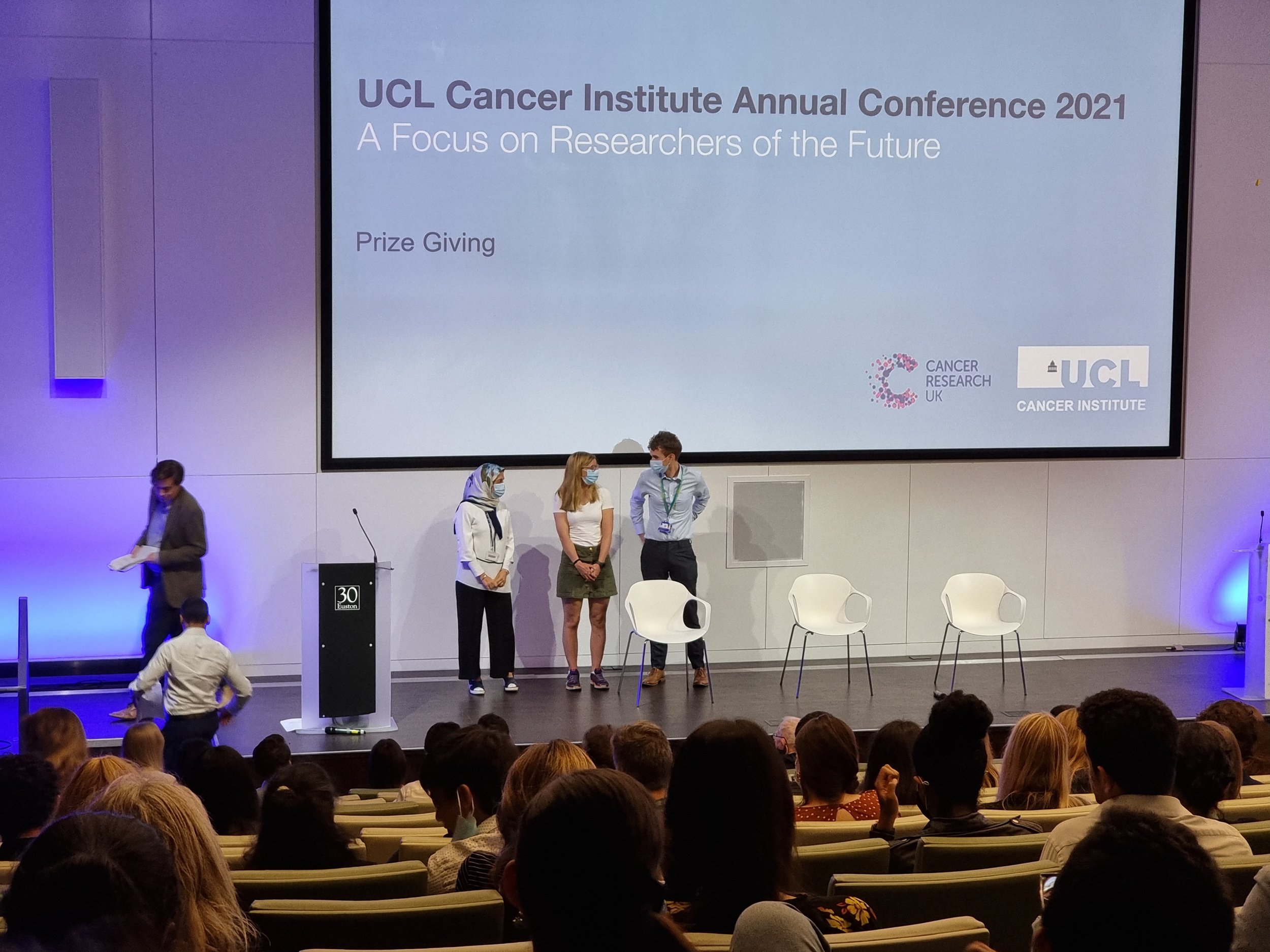  Callum wins the UCL Cancer Institute Poster Prize! (Sep. 2021) 