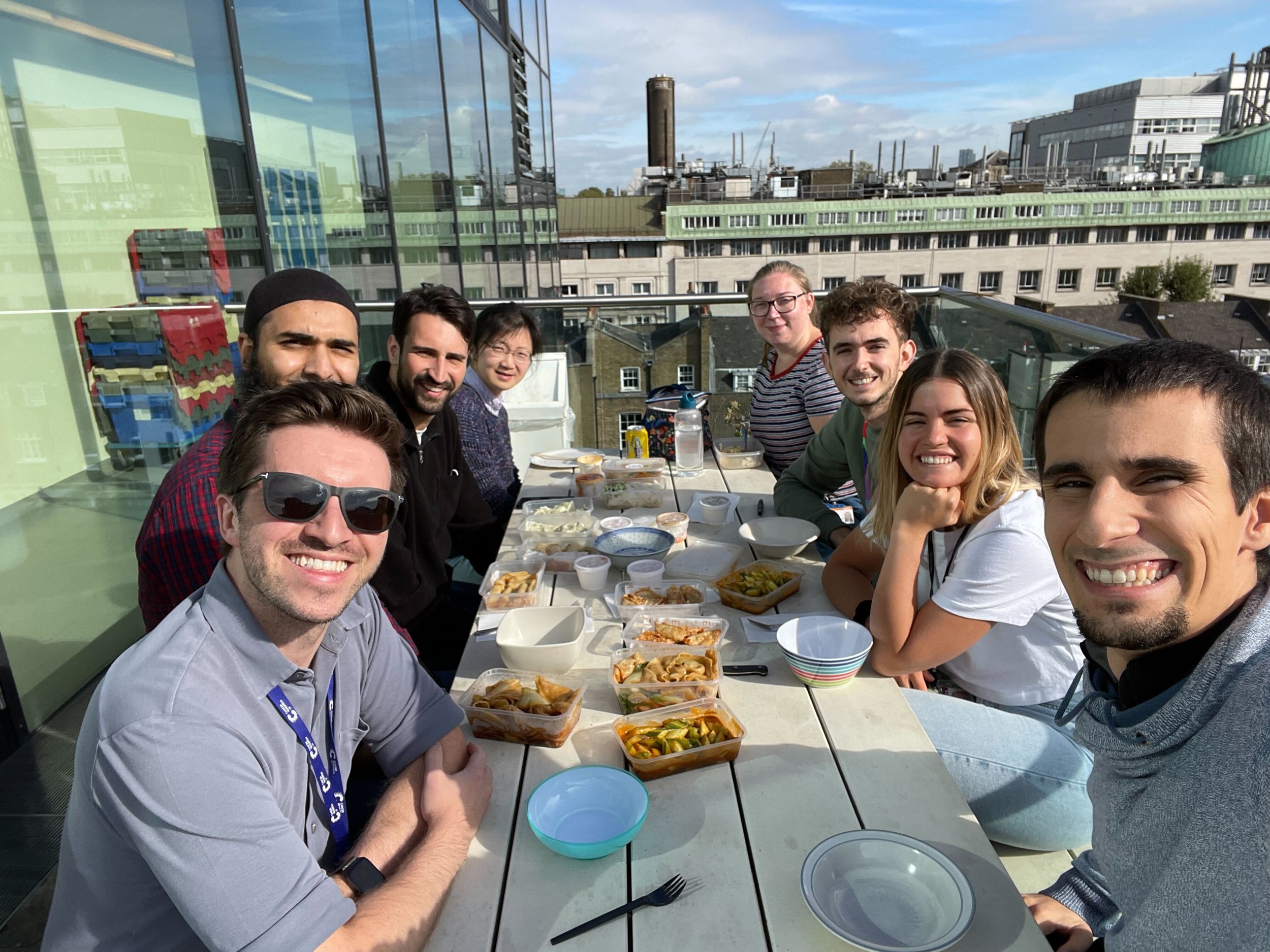  Chris’ birthday lunch on the UCL CI roof terrace (Oct. 2021) 