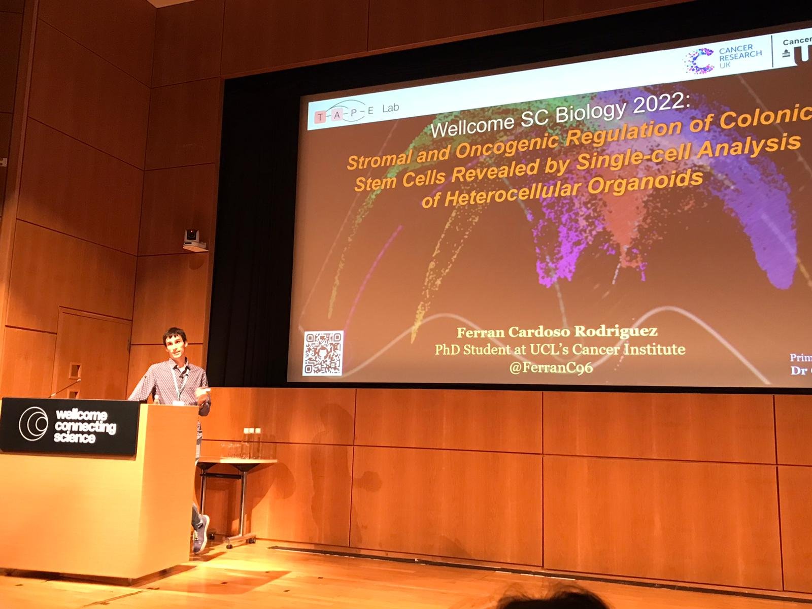  Ferran speaking at Wellcome Single Cell Biology Conference (Jun. 2022) 