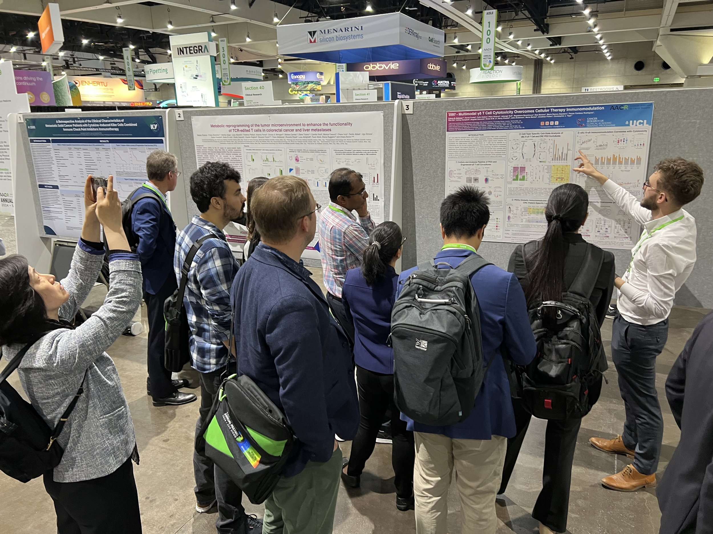  Callum presenting his poster at AACR (Apr. 24) 