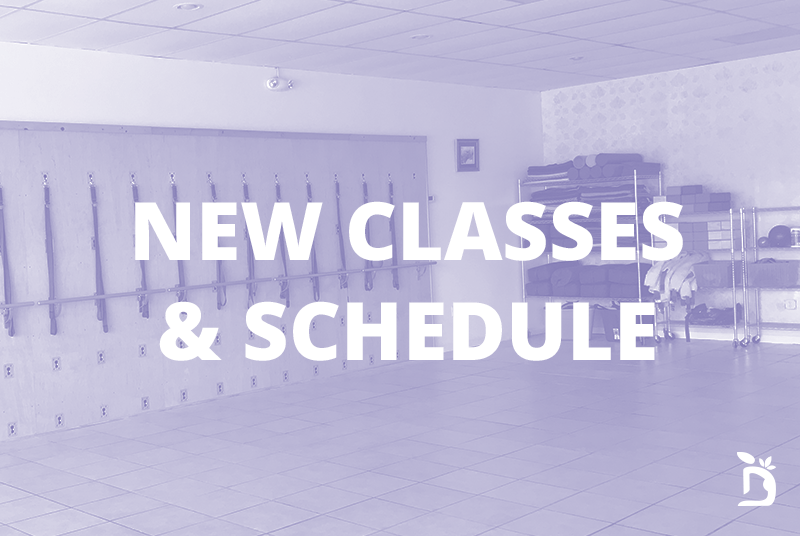 New Schedule and New Classes! 