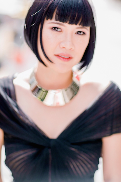 Dress by Tadashi Shoji, Giambattista Valli necklace
