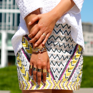 Vita Fede and Anarchy Street bracelets, Margiela and Cartier rings
