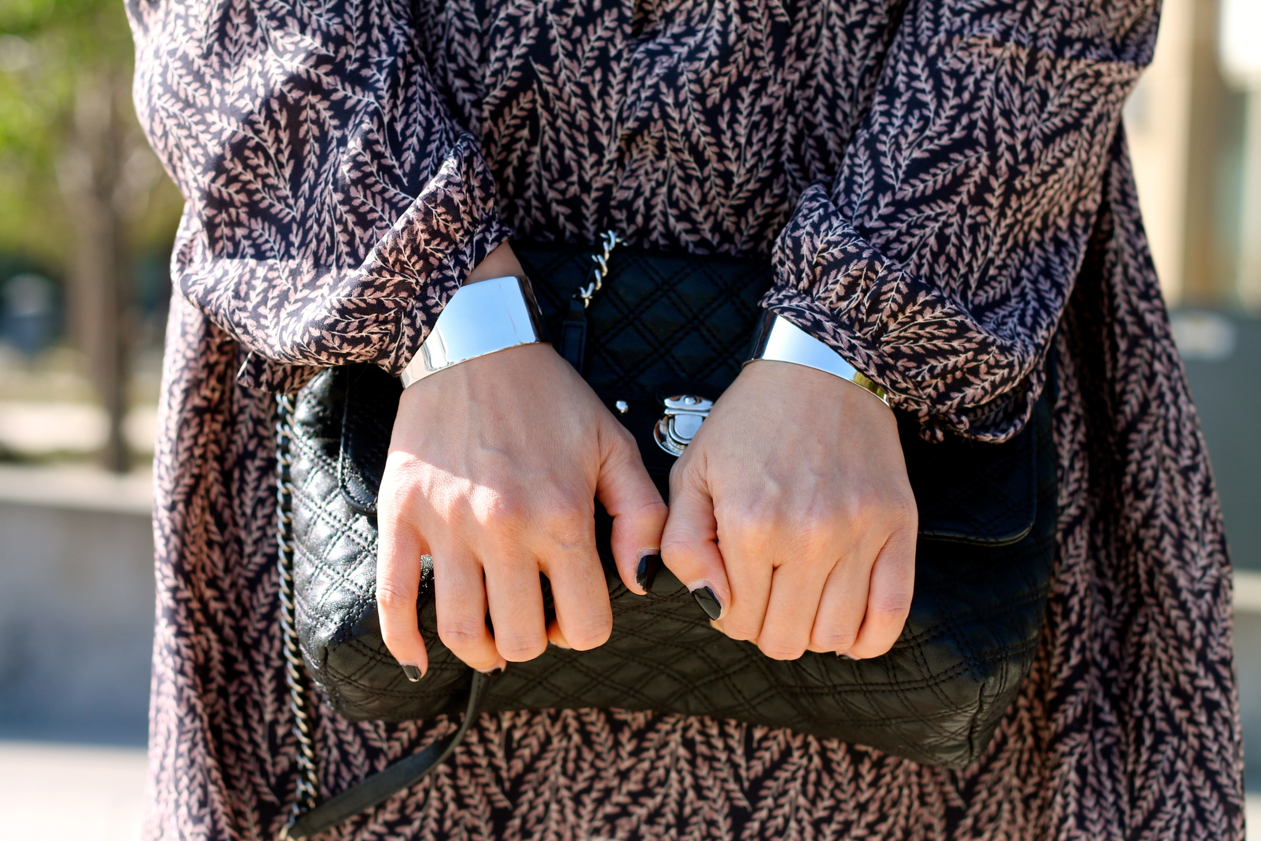 Svelte Metals cuffs, Marc Jacobs bag, 