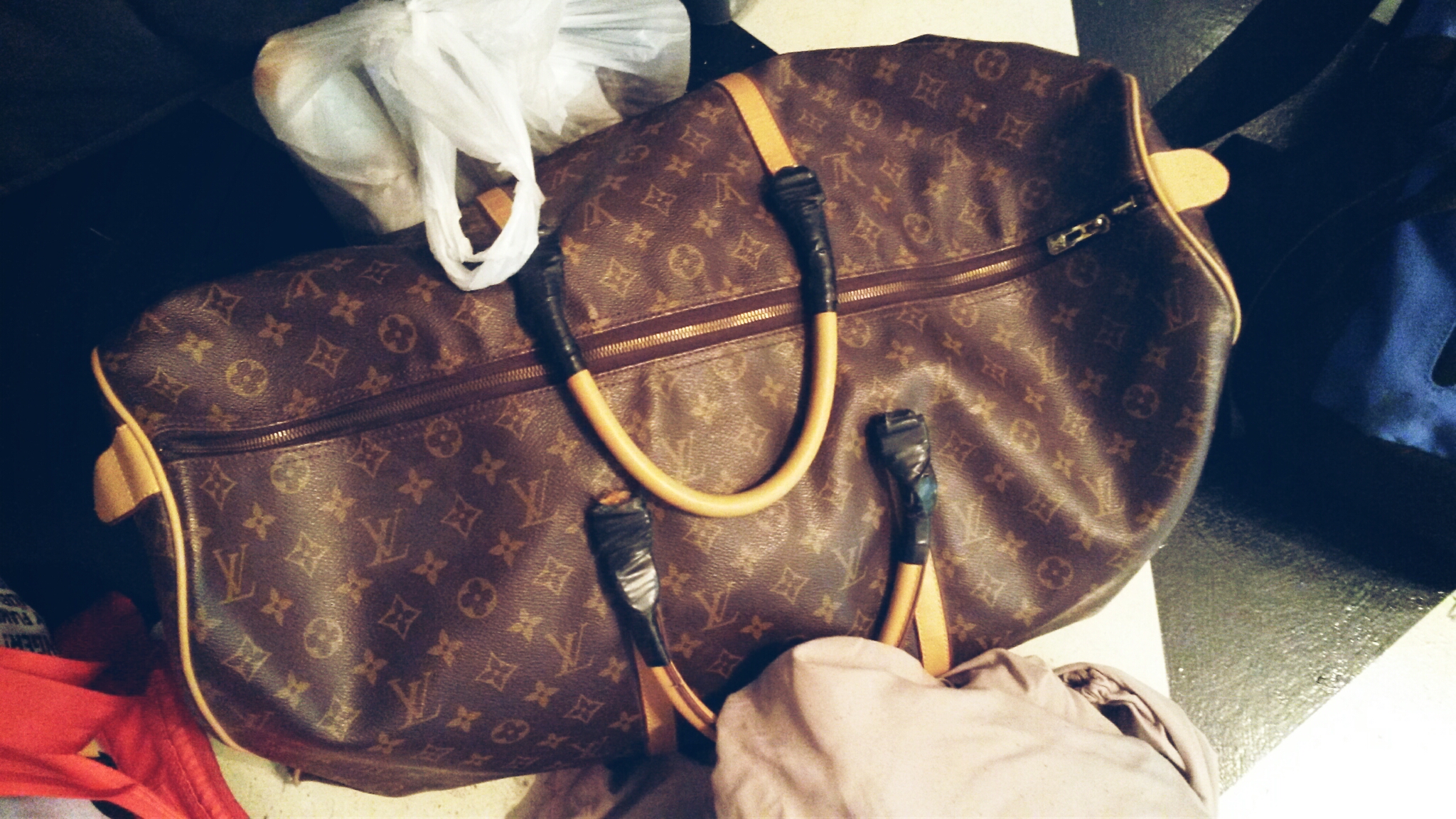 Louis Vuitton and electrical tape...