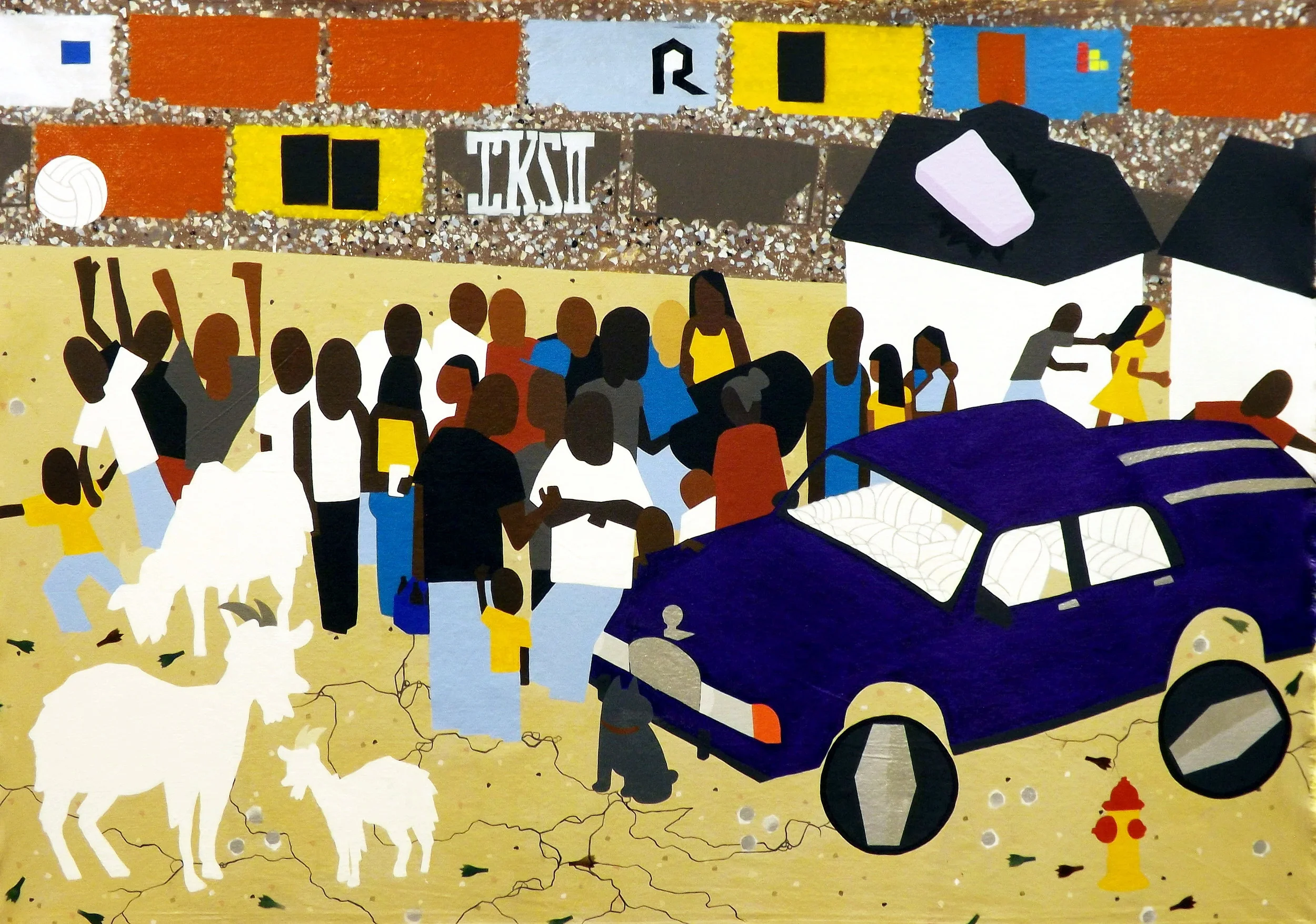 Welcome To Tar Beach 40" x 61" 2015