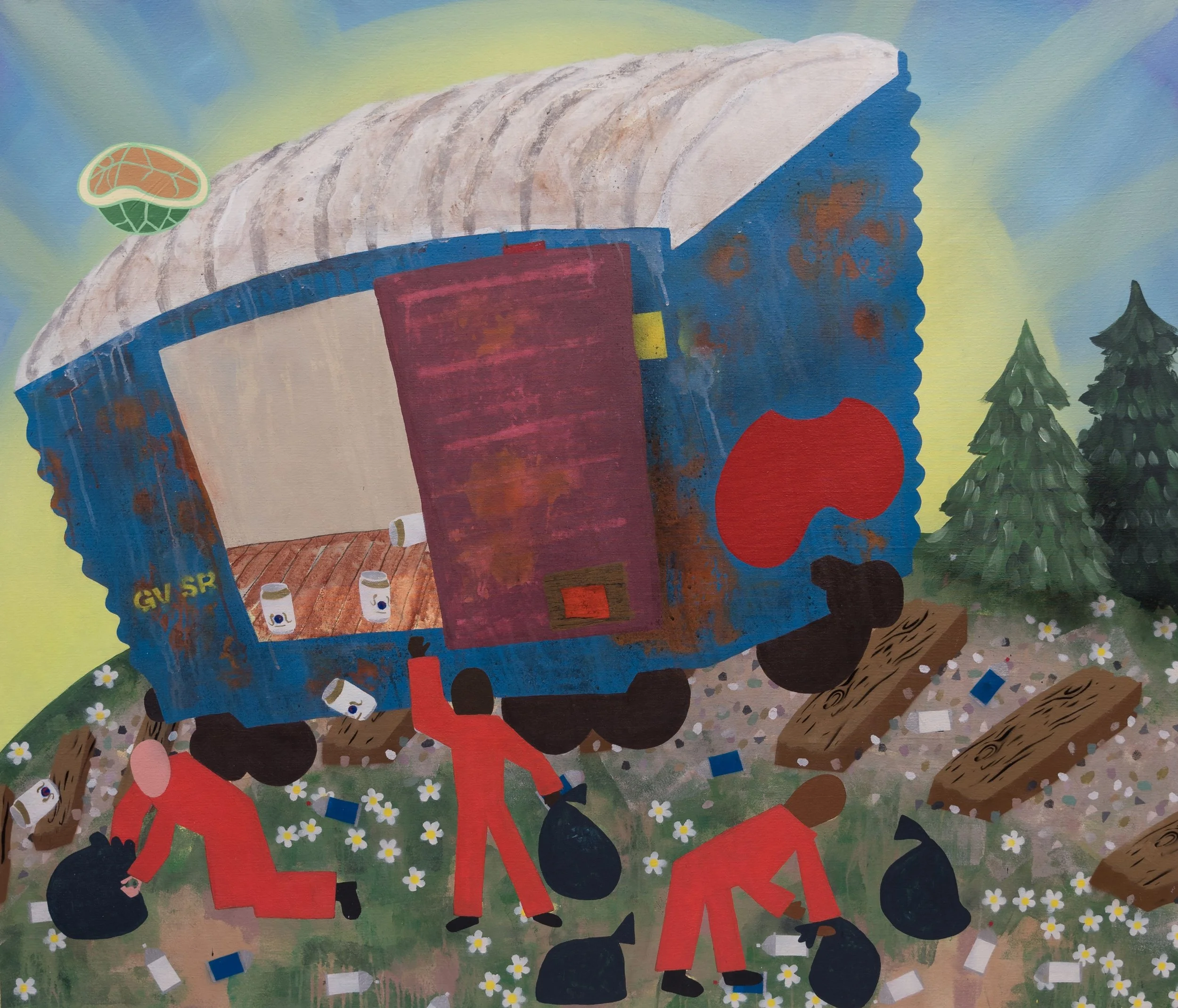 The Little Boxcar That Could 45 x 53 2014