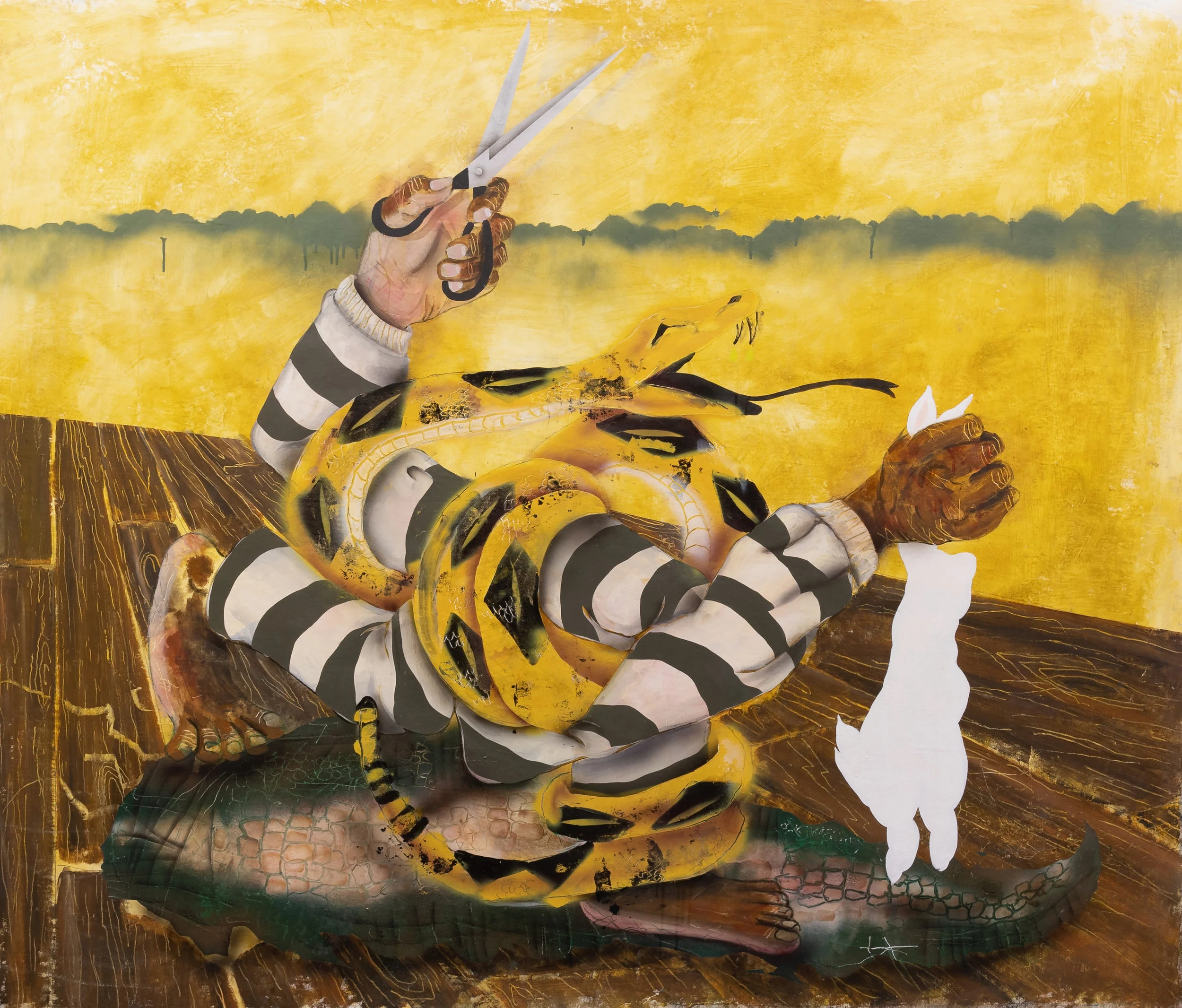 Mandingo / Don't Tread On Me 52" x 60" 2018