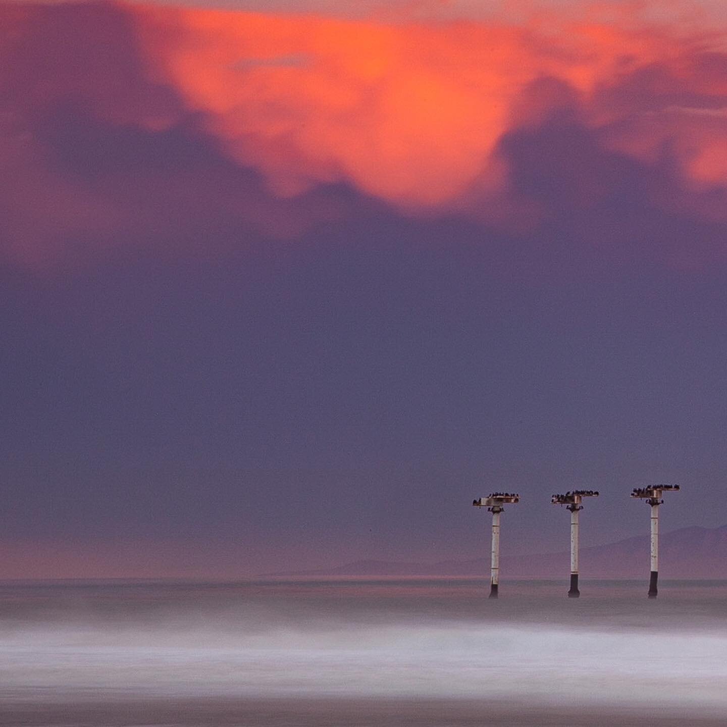 January always brings the fireworks in the Channel. This sunset was in my top 5 photographed and it peaked for about 60 seconds. January 2019 throwback in a 2 page spread. F/22, 30 sec ISO100
.
.
.
 #throwbacktuesday #seesb #gogoleta #goleta #fineart