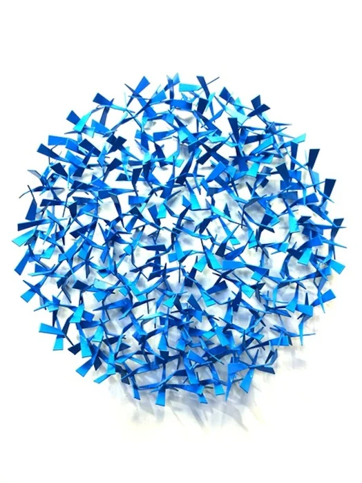 Matt Devine, Matt Devine-Billy Boy-2013 Acier et peinture en poudre Bleu-D91&nbsp;×&nbsp;P15 cm © Matt Devine &amp; Inception Gallery