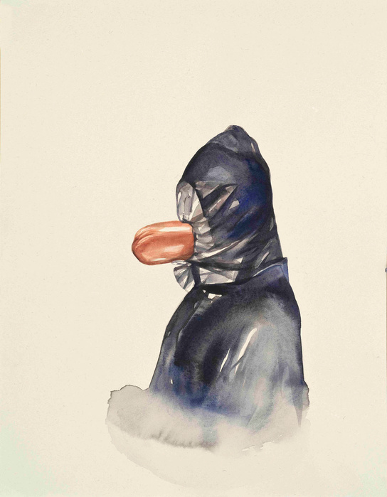 Oda Jaune, Sans titre, 2015  Aquarelle&nbsp;—&nbsp;45&nbsp;×&nbsp;35 cm Courtesy Galerie Daniel Templon, Paris