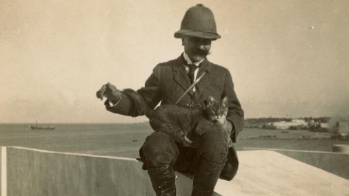 Gaston Chérau arrivant en Libye © Collection privée