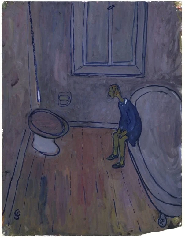 ...jusqu'à ce qu'elle s'enferme dans la salle de bains et commence à s'interroger sur la vie. CHARLOTTE - "Alors c'est ça qu'ils appellent la vie". Sur le même air.