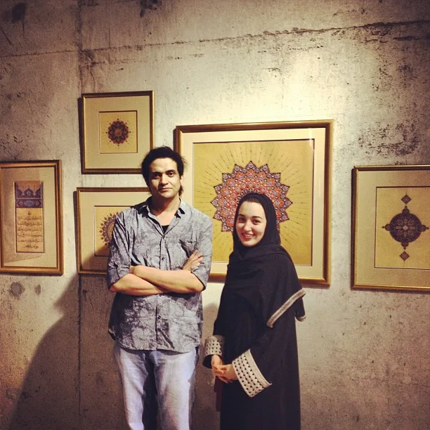 Ashraf Fayadh with a woman at an art opening during Jeddah art week, which may have been used as evidence against him at his trial.&nbsp;Photo: Ashraf Fayadh, via Instagram.