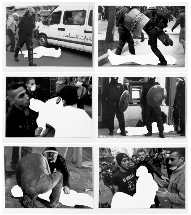 Les disparus, 2011-2015 (extrait)50 photographies numériques, papier, cadres.