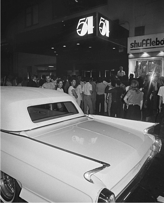 Studio 54 and Cadillac, 1979 (Photo: Bill Bernstein / Reel Art Press).