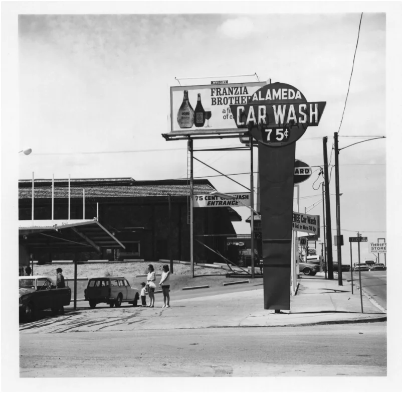Robert Adams ALAMEDA AVENUE, DENVER Gelatin silver print. 1970-72. Signed in pencil Robert Adams, annotated print made 1970-72 and inititaled RA on the verso. On Agfa .