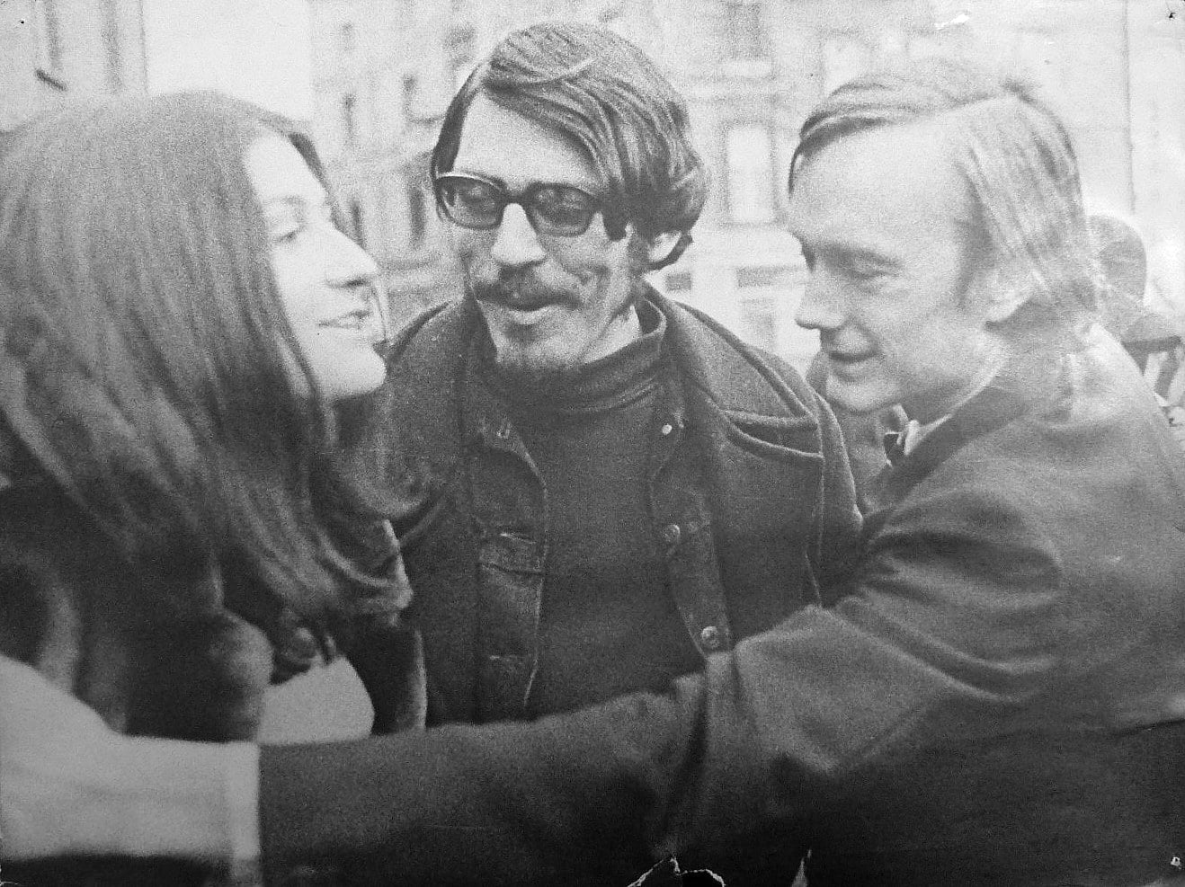 Bordeaux 1969, festival Sigma : Philipe Bordier en compagnie de Jean-Pierre Bouyxou et Monica Swinn