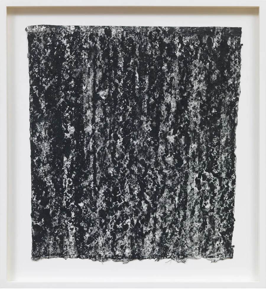 Richard Serra, Ramble 2-7 , 2015, litho crayon on paper, 21 1/4 × 19 1/2 inches (54 × 49.5 cm). Photo by Rob McKeever