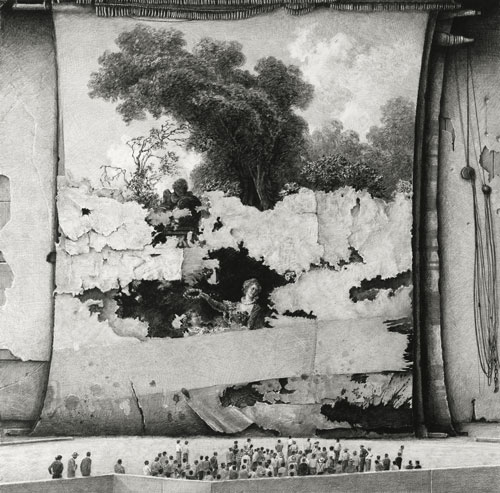 Ethan Murrow : Commonplace, 2015. Graphite sur papier, 11,7 cm x 11,7. Ethan Murrow